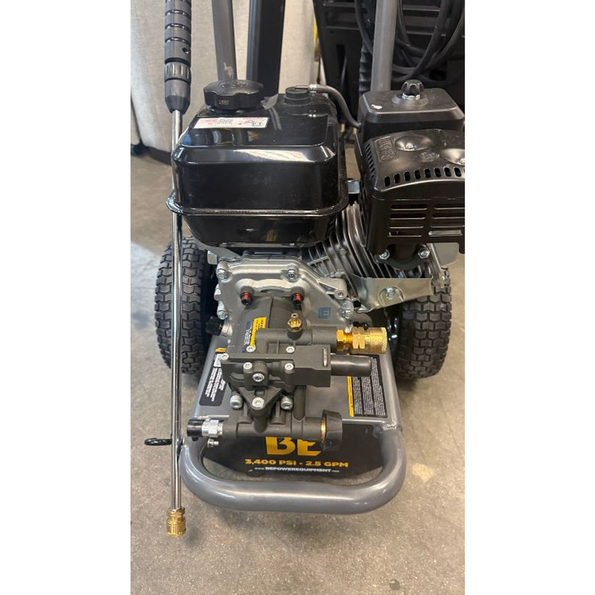 BE Power 3400 PSI 2.4 GPM Gas Pressure Washer