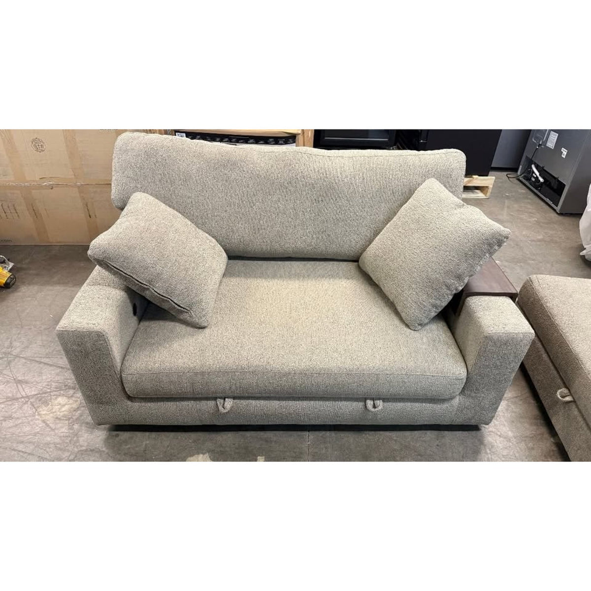 Thomasville Gilroy Fabric Oversized Storage Chair and Storage Ottoman