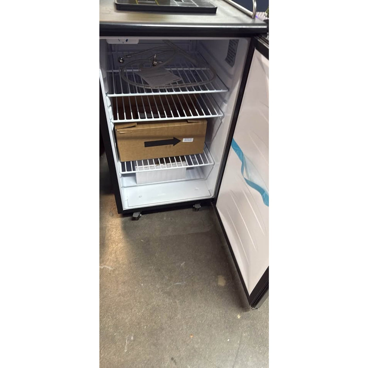 5.4 cu. ft. Dual-Tap Full Size Beer kegerator Dispenser in Stainless Steel by Danby
