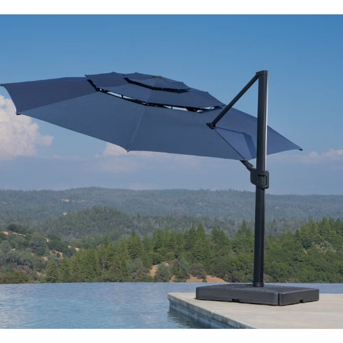SunVilla 13ft. Round 3-Tier Cantilever Umbrella