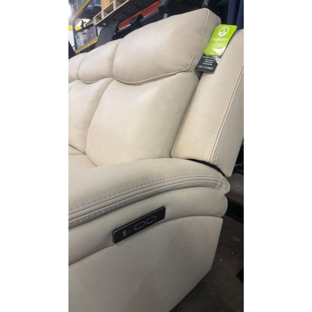 Sanders Leather Power Reclining Sofa with Power Headrests