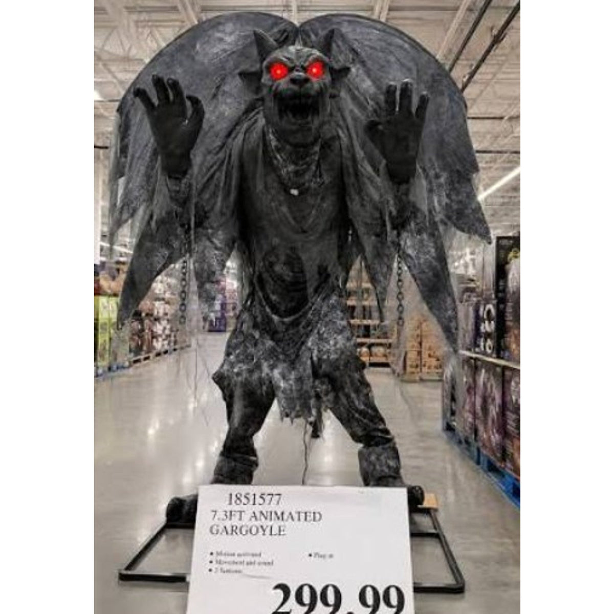 7.3' Animated Gargoyle Brand New