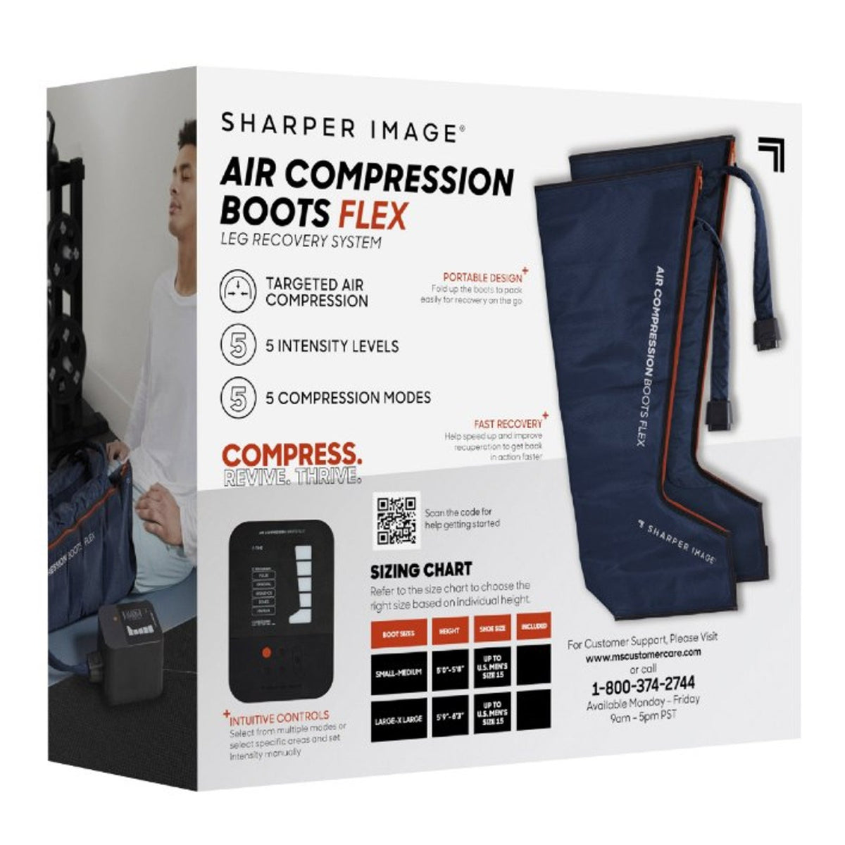 Brand New Sharper Image Air Compression Flex Boots