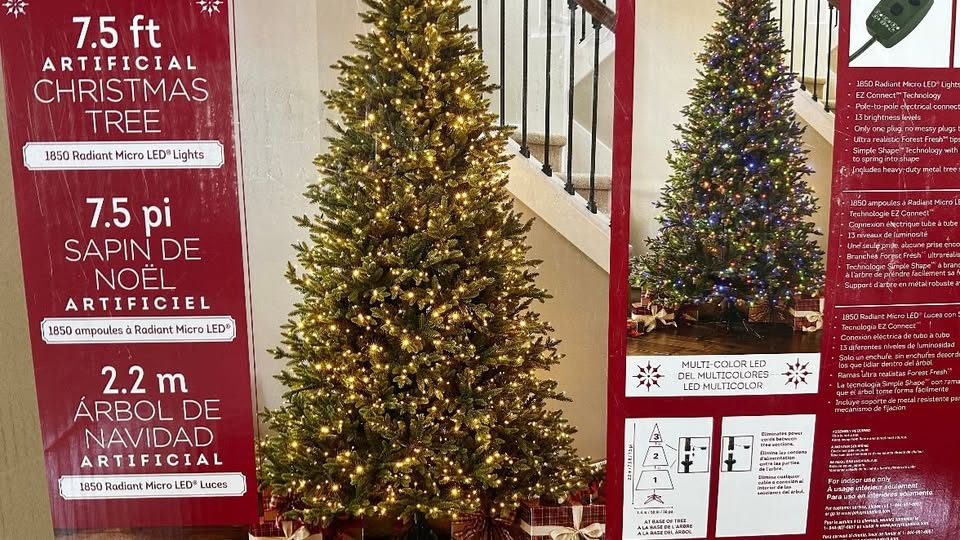 7.5' Pre-lit Radiant Micro LED Artificial Christmas Tree