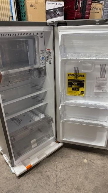 LG 6.0 cu. ft. Single Door Refrigerator with Inverter Compressor and Pocket Handle in Platinum