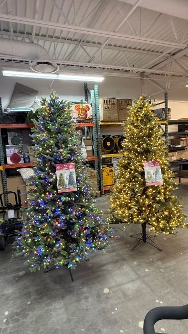 7.5 ft Pre-Lit Aspen EZ Connect Artificial Christmas Tree, 1,850 Color-Changing Radiant Micro LED