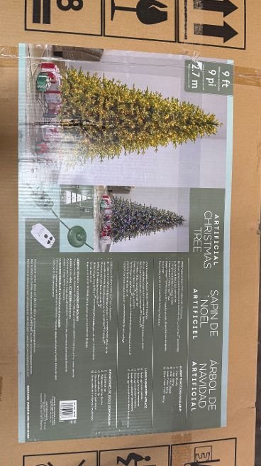 9ft Pre-Lit Aspen EZ Connect Artificial Christmas Tree, 2,700 Color-Changing Radiant Micro LED