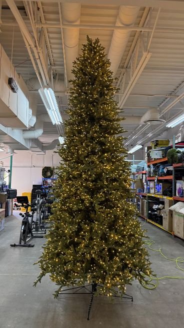 12 ft Pre-Lit Aspen EZ Connect Artificial Christmas Tree, 4430 Color-Changing Radiant Micro LED