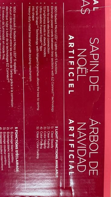 7.5 ft Pre-Lit Aspen EZ Connect Artificial Christmas Tree, 1,850 Color-Changing Radiant Micro LED