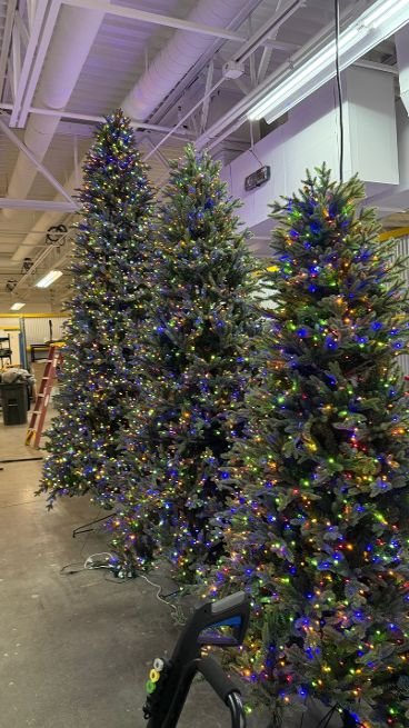 9ft Pre-Lit Aspen EZ Connect Artificial Christmas Tree, 2,700 Color-Changing Radiant Micro LED