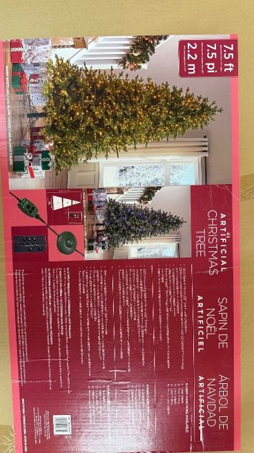 7.5 ft Pre-Lit Aspen EZ Connect Artificial Christmas Tree, 1,850 Color-Changing Radiant Micro LED