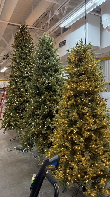 7.5 ft Pre-Lit Aspen EZ Connect Artificial Christmas Tree, 1,850 Color-Changing Radiant Micro LED