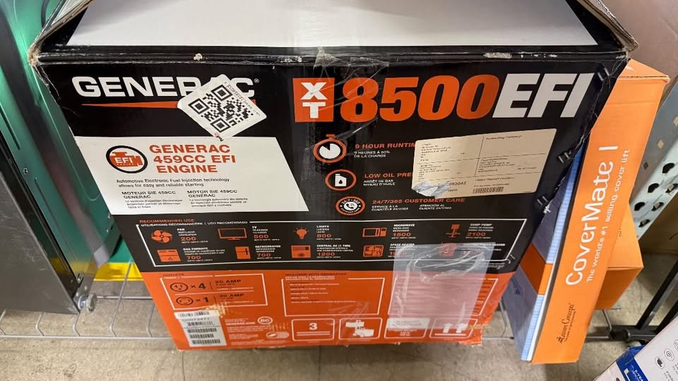 Generac 7247 XT8500EFI 8500 Watts Gas Powered Electric Start Electronic Fuel Injection Portable Gen