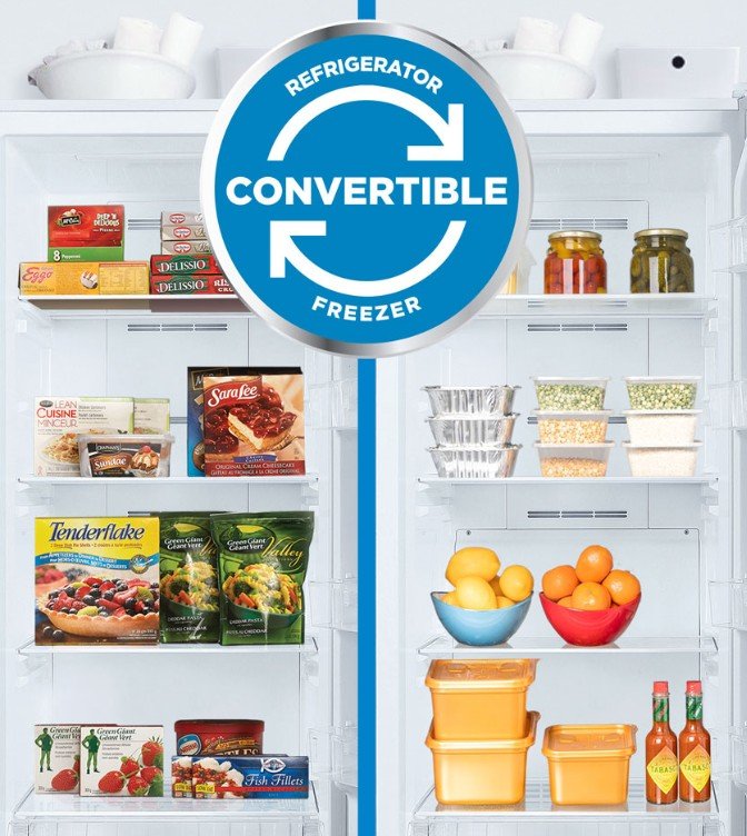 Danby 14.0 cu. ft. Frost Free Convertible Upright Freezer in White