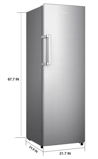 Hisense 10.2 cu. ft. Garage Ready Frost Free Convertible Upright Freezer