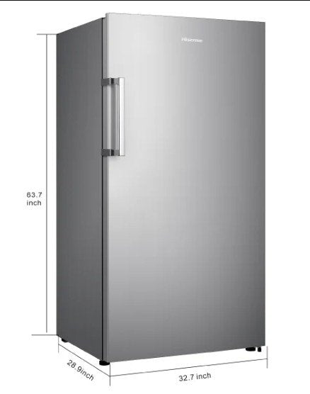 Hisense 17 cu. ft. Garage Ready Frost Free Convertible Upright Freezer with Seal Break Handle