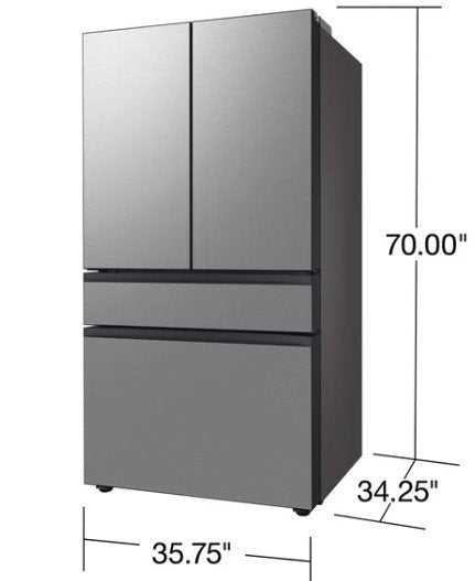 Samsung 29 cu. ft. Bespoke 4-Door French Door Smart Refrigerator with Beverage Center