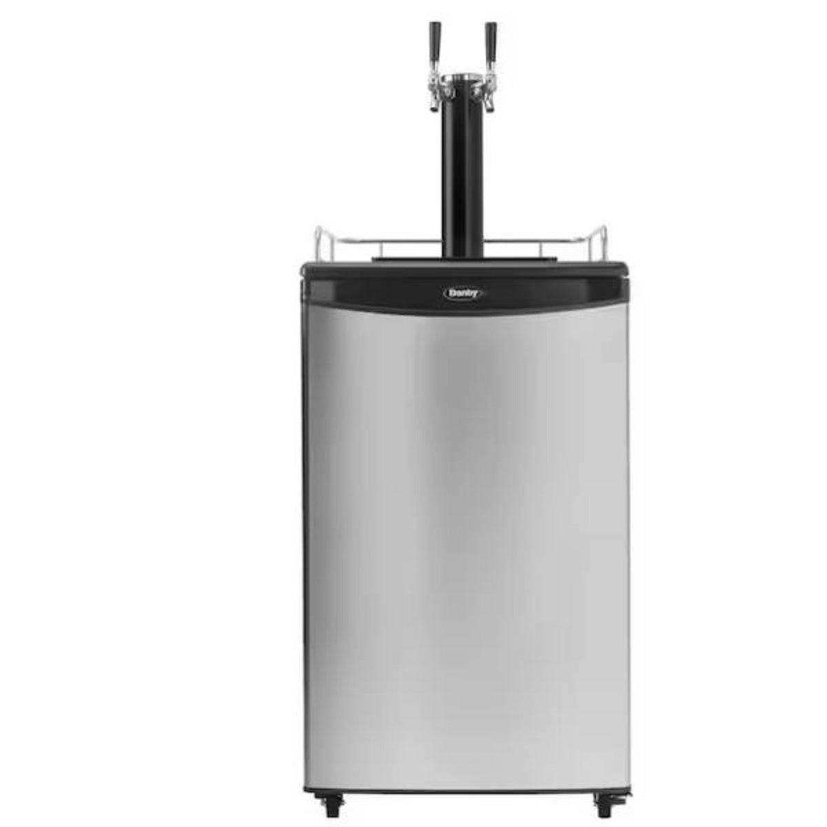 5.4 cu. ft. Dual-Tap Full Size Beer kegerator Dispenser in Stainless Steel by Danby