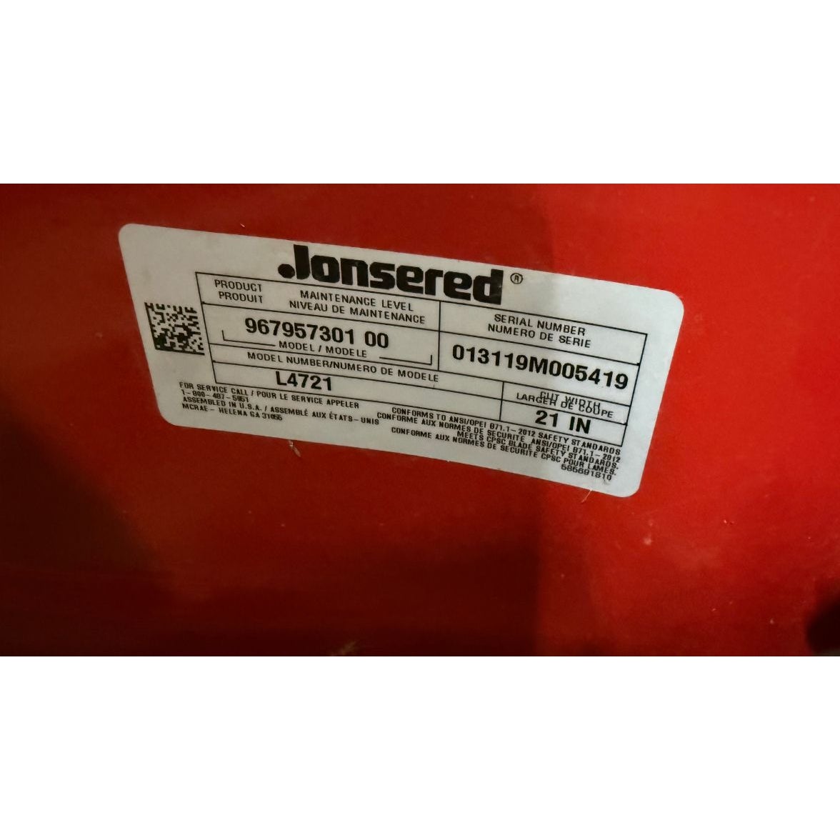 Jonsered 21 in. Honda GCV 160CC AWD Lawn Mower