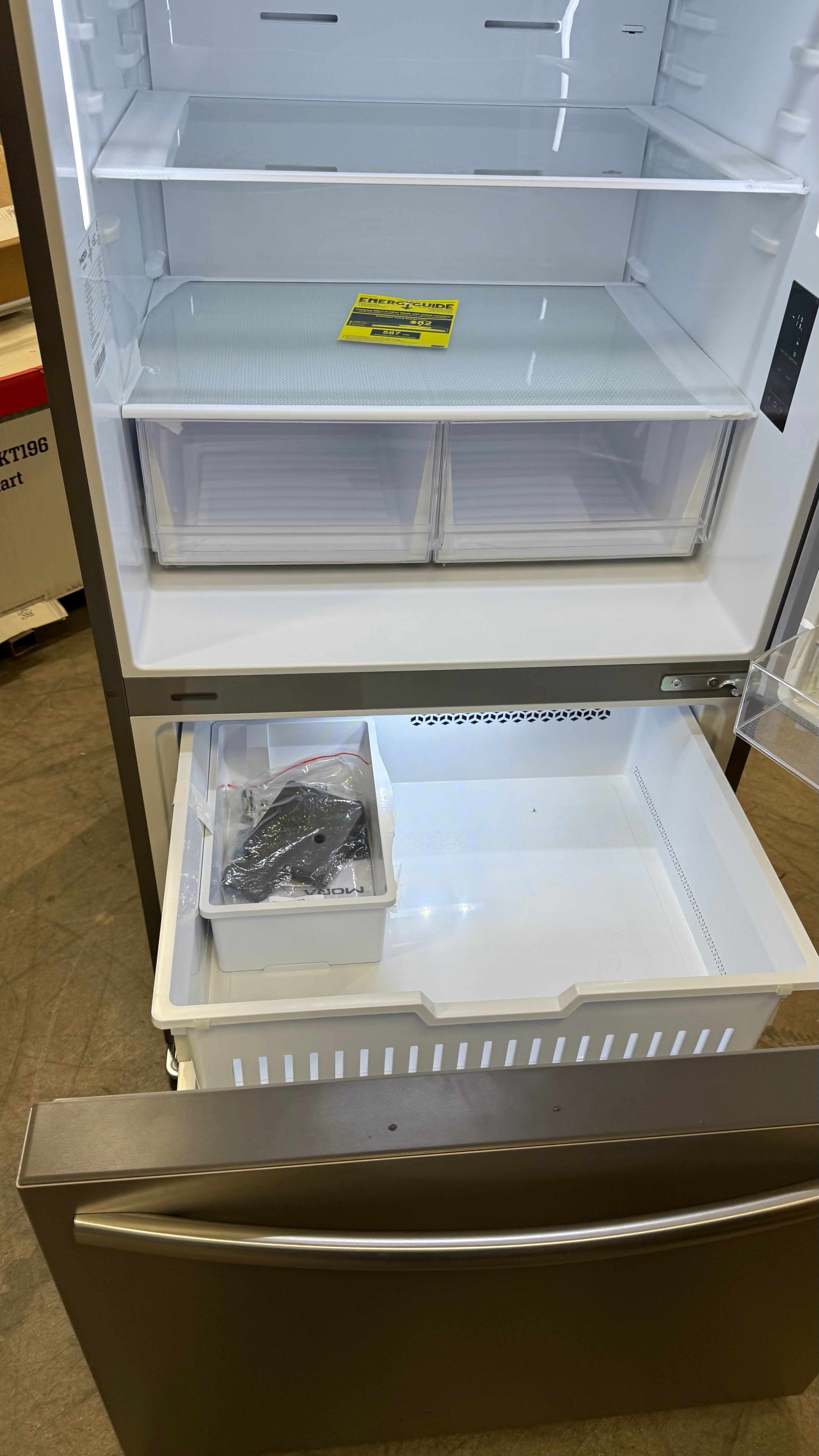 Mora 22.3 Cu.Ft Bottom Freezer Refrigerator with Installed Ice Makers