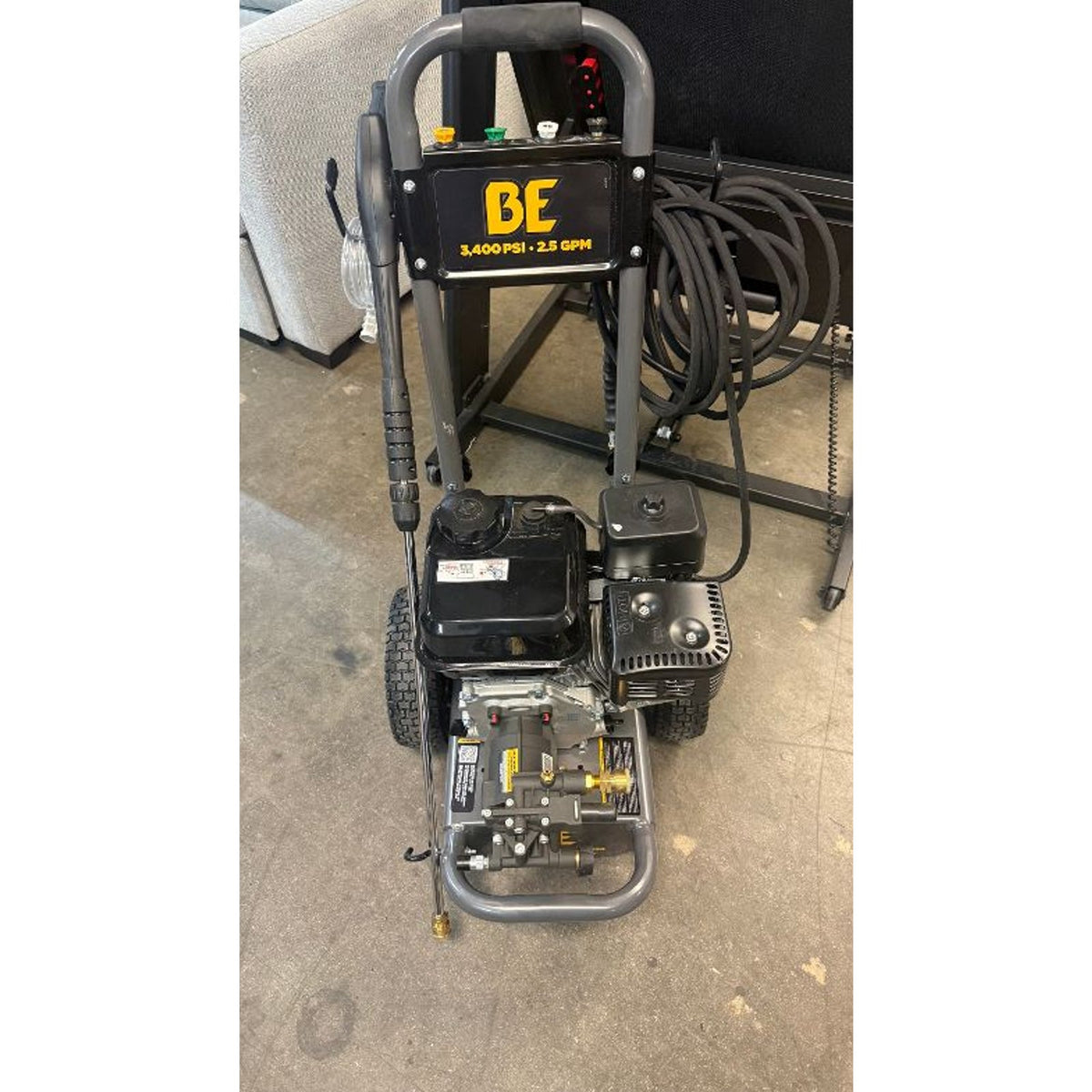 BE Power 3400 PSI 2.4 GPM Gas Pressure Washer