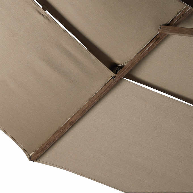 Proshade 11ft Wood-Look Collar Tilt Aluminum Umbrella