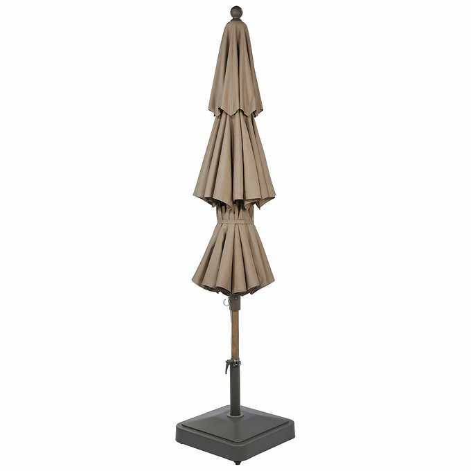 Proshade 11ft Wood-Look Collar Tilt Aluminum Umbrella