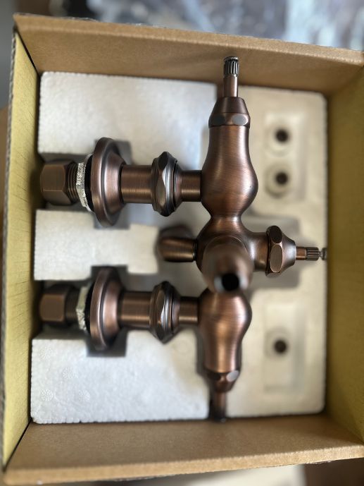 Antique-Style Diverter Tub Wall-Mount Faucet