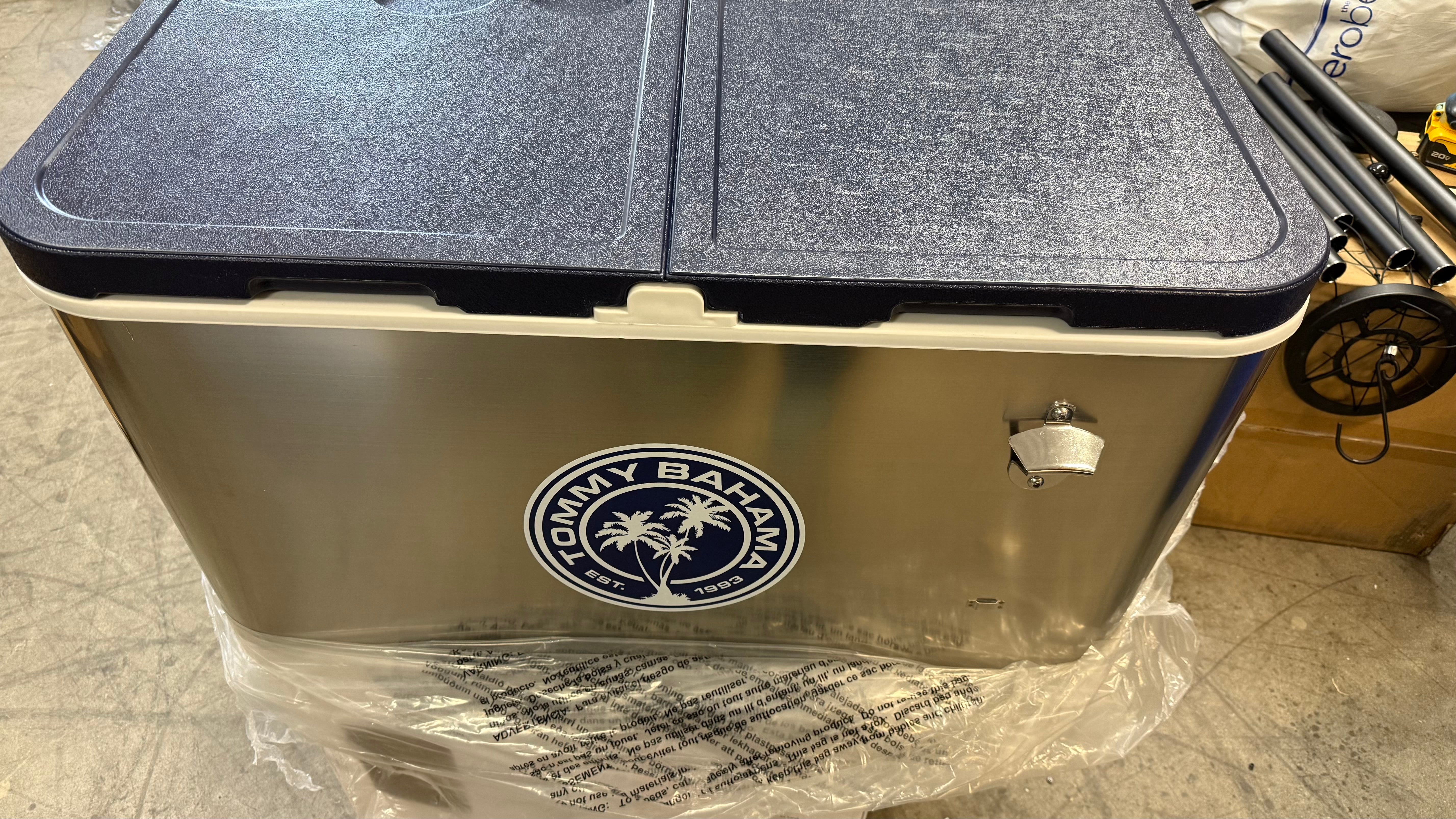 Tommy Bahama 100-quart Stainless Steel Rolling Cooler