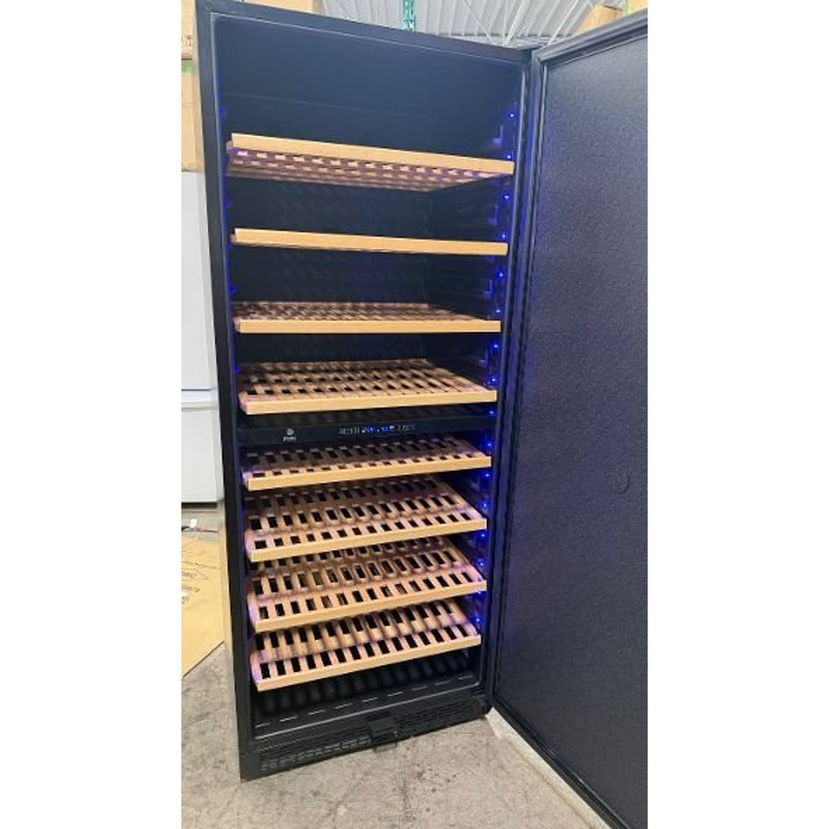 Vinotemp 30 in. Black Dual-Zone 300 Bottle Garage Ready Wine Cooler