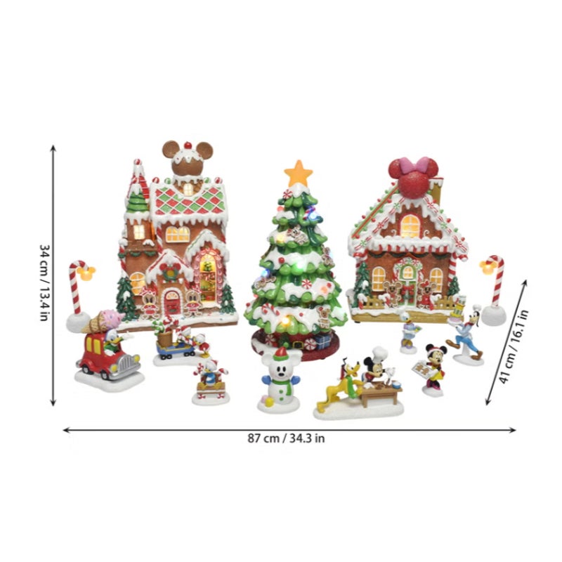 Disney Holiday Village, 13-piece Set