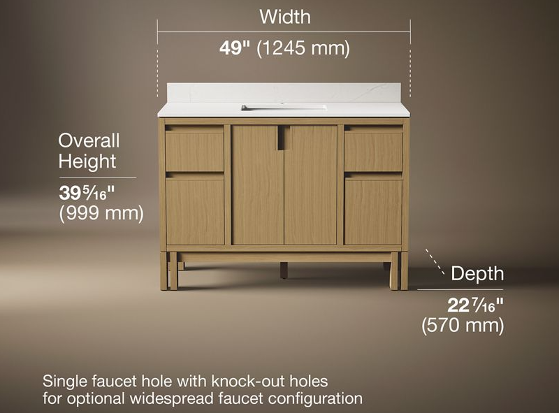 KOHLER SOLIVE 48" VANITY