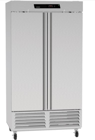 Kutano 2-Door Reach-In Refrigerator, 49 cu ft, Stainless Steel