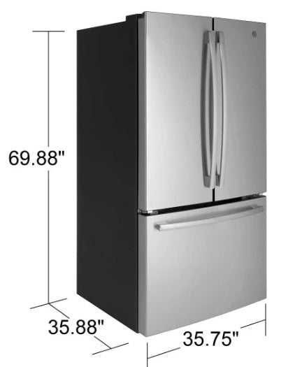 GE 27 cu. ft. French-Door Refrigerator with Internal Water Dispenser