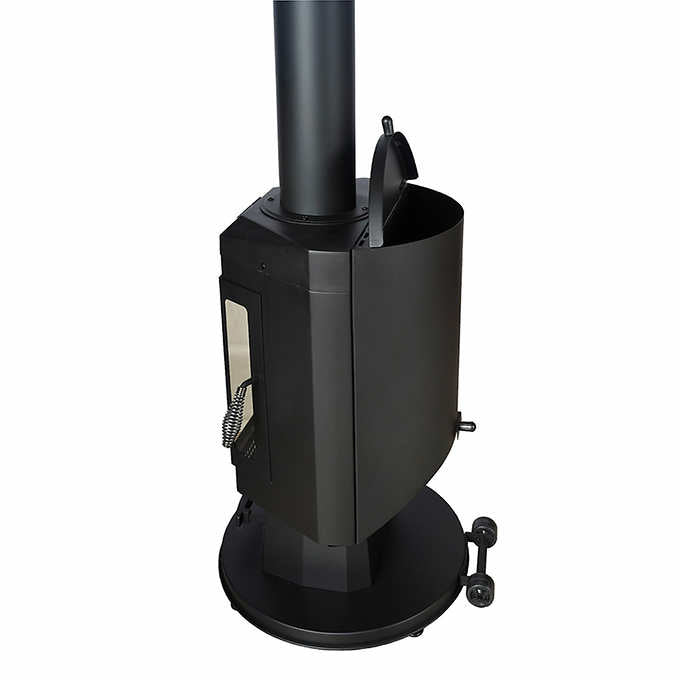 FlamePro 81”H Steel Patio Pellet Heater
