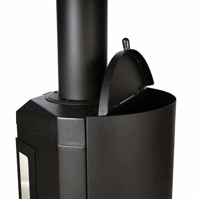 FlamePro 81”H Steel Patio Pellet Heater