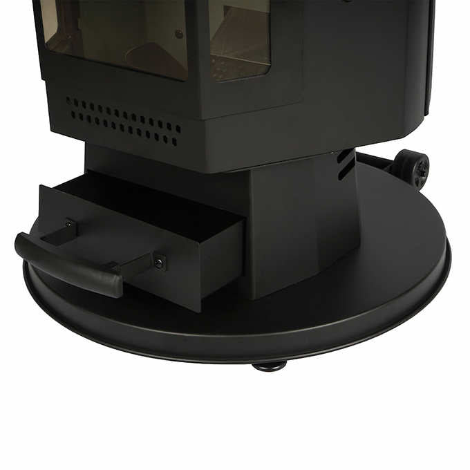 FlamePro 81”H Steel Patio Pellet Heater