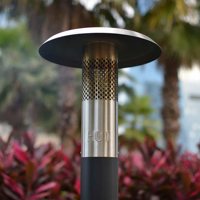 FlamePro 81”H Steel Patio Pellet Heater