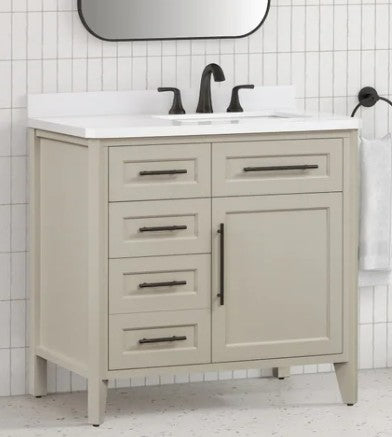 OVE 36" Decors Renfrew Bath Vanity in Greige