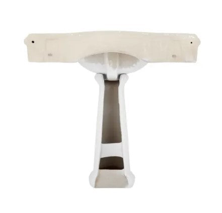 Carden 34" Porcelain Bathroom Sink with Overflow and 3 Faucet Holes at 4" Centers