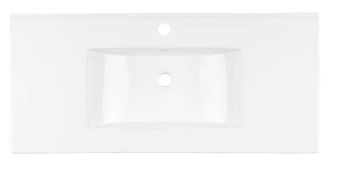 40" Kiah Wall-Mount Vanity and Sink - Light Oak