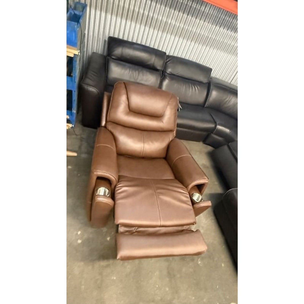 Weslin Leather Zero Gravity Power Recliner with Power Headrest