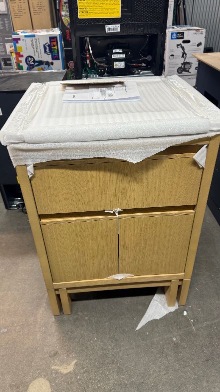 Kohler Solive Bathroom Vanity with Sink and Quartz Top in Oak
