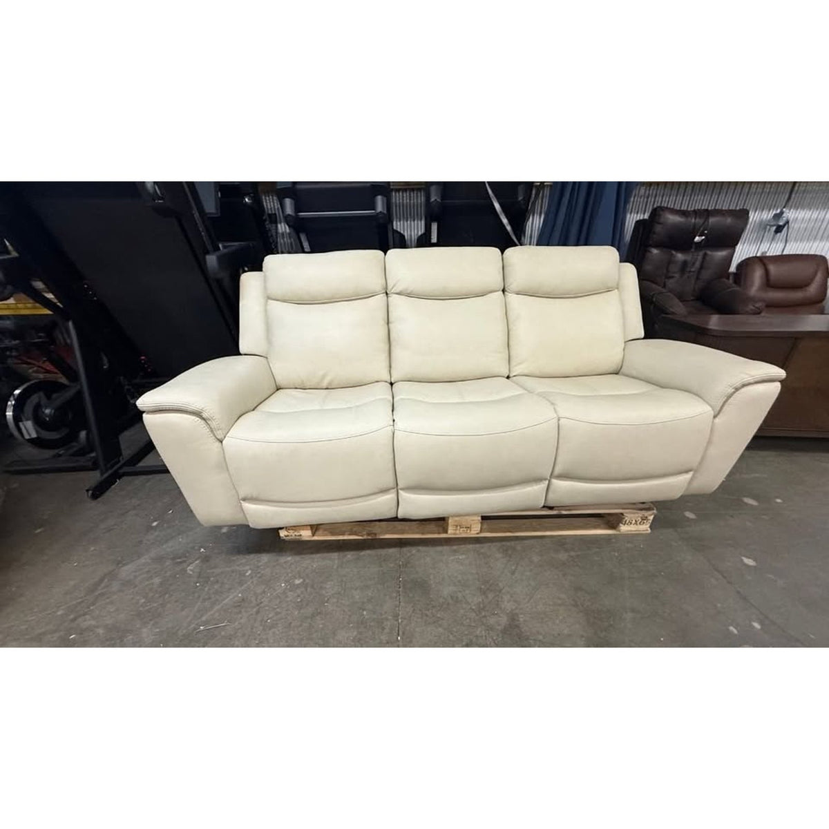 Sanders Leather Power Reclining Sofa with Power Headrests