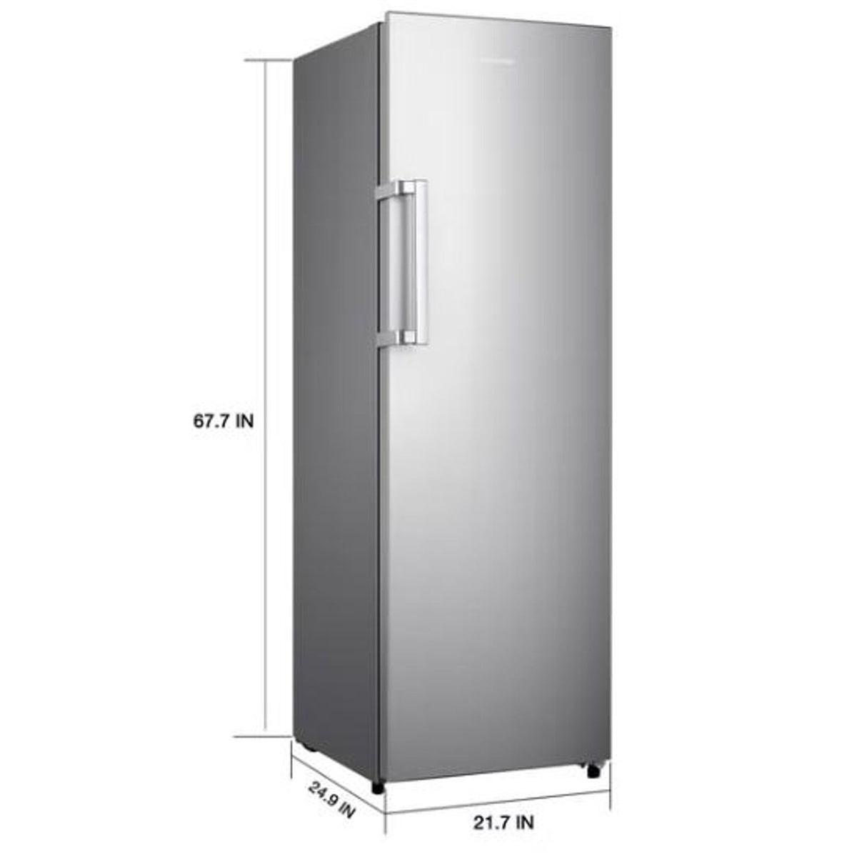 Hisense 10.2 cu. ft. Garage Ready Frost Free Convertible Upright Freezer with Seal Break Handle