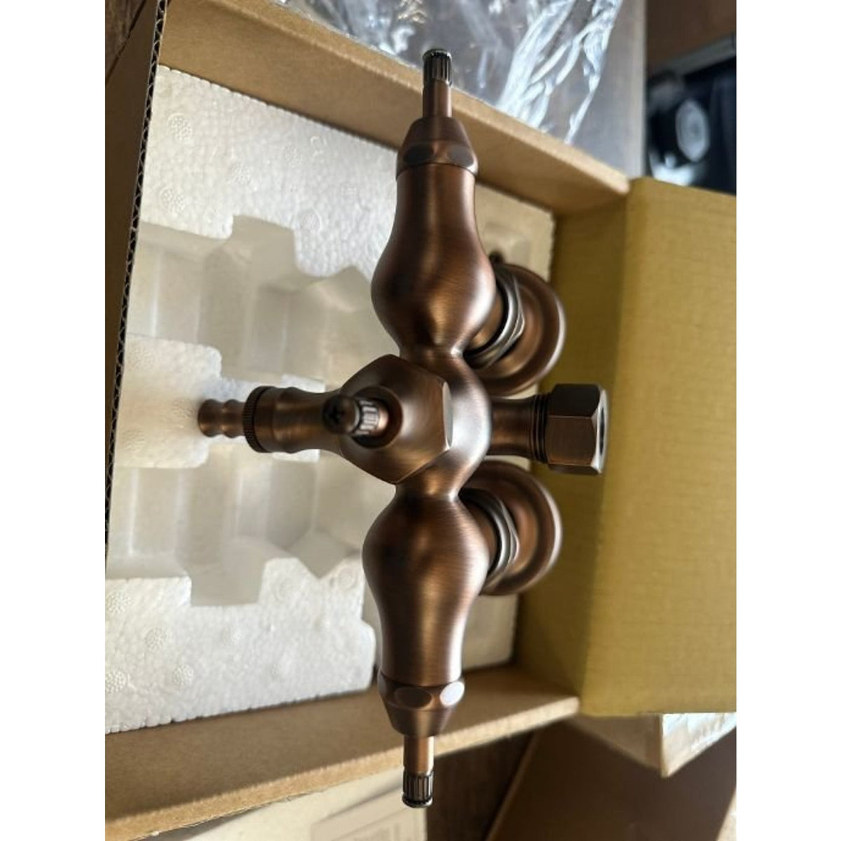 SIGNATURE HARDWARE Tub-Wall Mounted Clawfoot Tub Filler Faucet - Valve Included