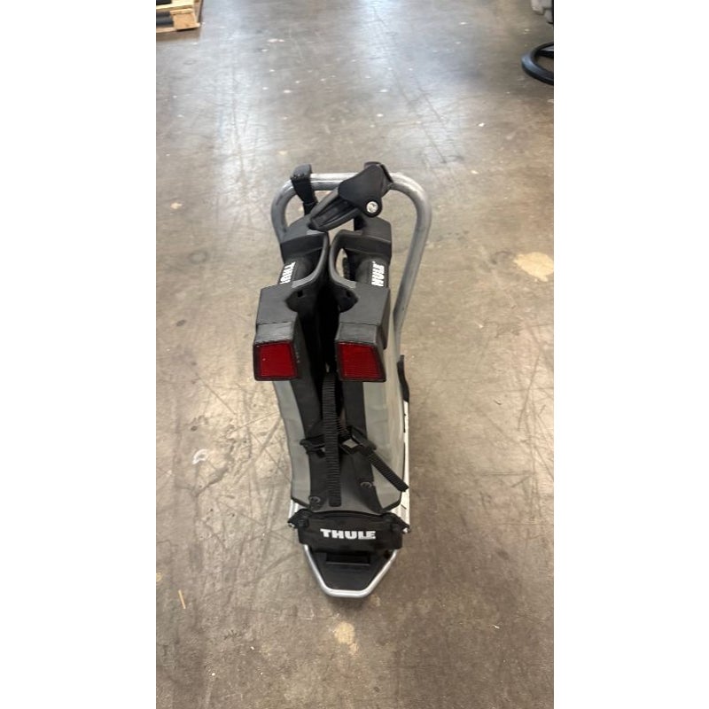 Thule 903202 EasyFold XT 1.25" or 2" Hitch Rack: 2-Bike, Black and Silver
