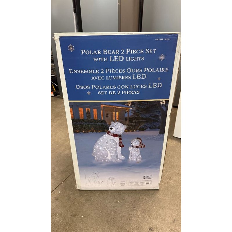 Polar Bears with LED Lights