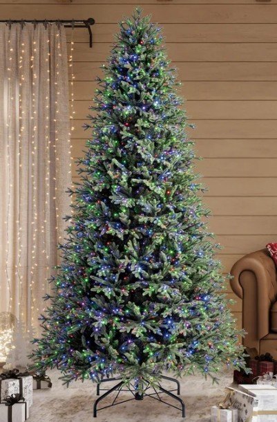 9' Pre-lit Radiant Micro LED with Twinkle Artificial Christmas Tree