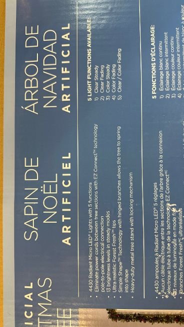 12 ft Pre-Lit Aspen EZ Connect Artificial Christmas Tree, 4430 Color-Changing Radiant Micro LED